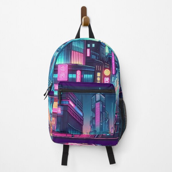 Item preview, "Neon Dreams: Futuristic Cyberpunk Cityscape" designed and sold by APARTAI EU.