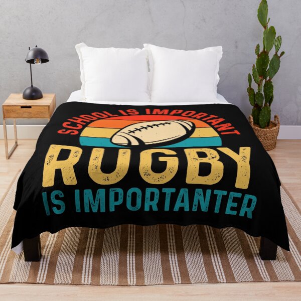 Item preview, School Is Important Rugby Is Importanter For Rugby Lover - Funny Rugby Player Team designed and sold by naworas.