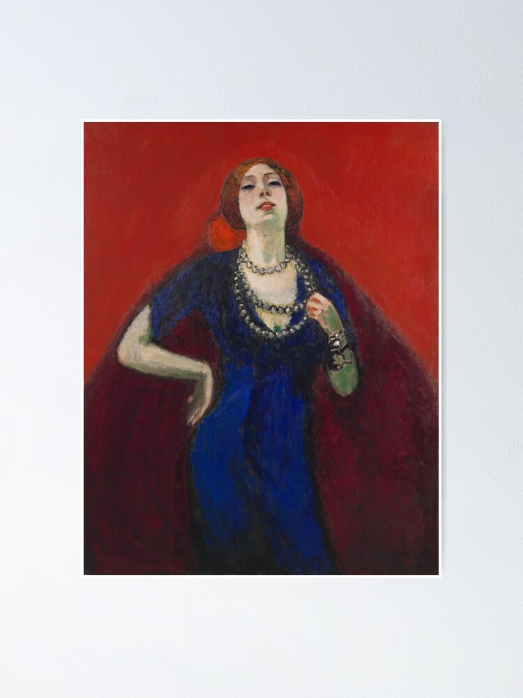 The Blue Dress" Poster for Sale by Vintagrafica | Redbubble