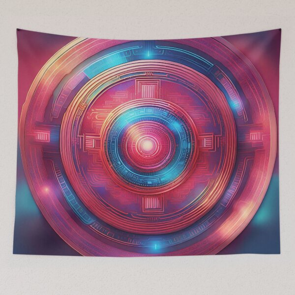 Item preview, Electric Elegance Mandala Fusion designed and sold by SpiritualManda.