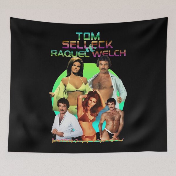 Item preview, Tom selleck and Raquel actor Welch Sexy 80s (1) designed and sold by shannonroberto.