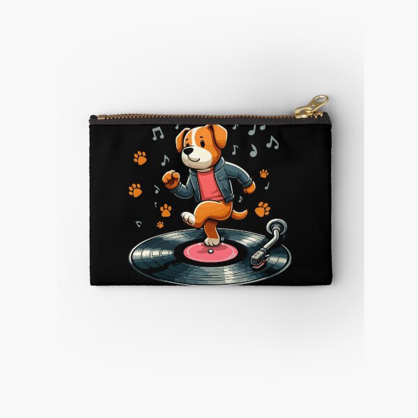 Item preview, Dog Playing with Vinyl : DJ Paw designed and sold by ArtfulNook.