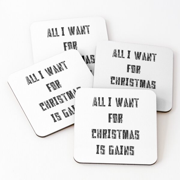Item preview, All I Want For Chrsitmas Is Gains designed and sold by Lunarweave.