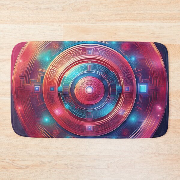 Item preview, Futuristic Circuit Mandala Tech-Inspired Design designed and sold by SpiritualManda.