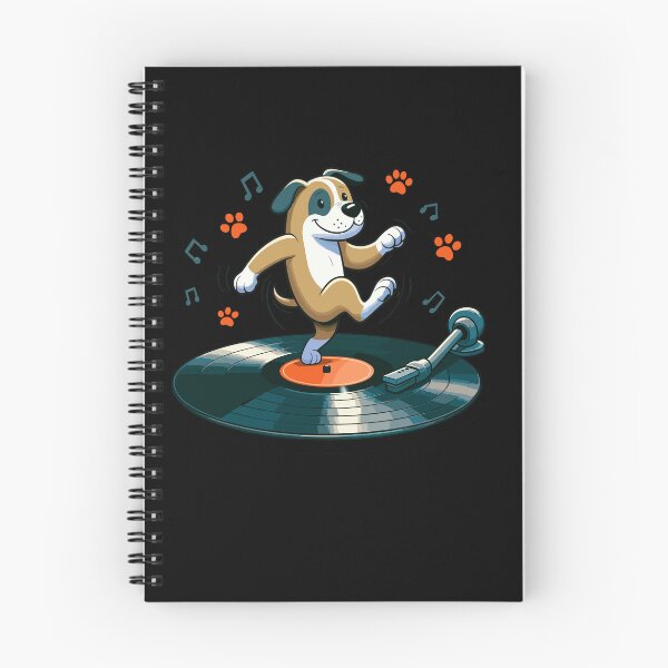 Item preview, Dog Playing with Vinyl : DJ Paw designed and sold by ArtfulNook.