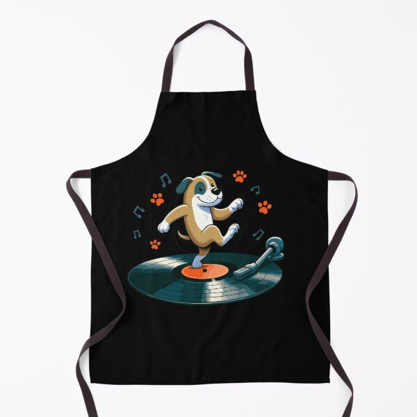 Item preview, Dog Playing with Vinyl : DJ Paw designed and sold by ArtfulNook.