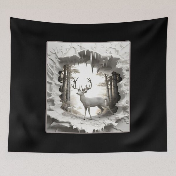Item preview, 3D Animal Deer Inmersion Art designed and sold by MINOSDESIGN.