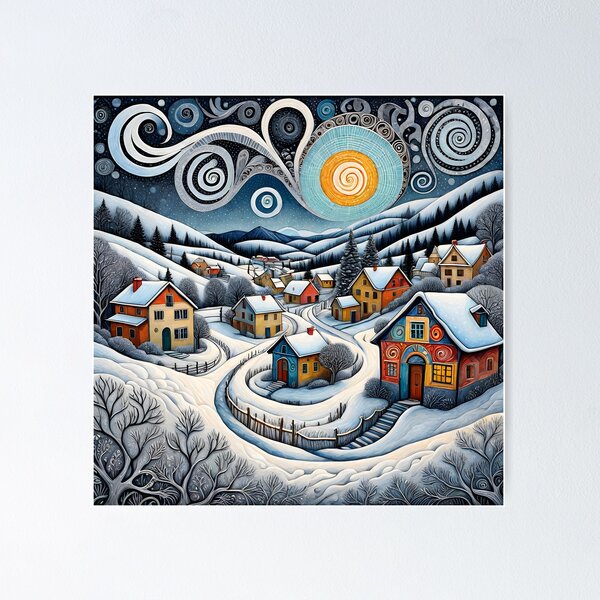 Item preview, winter village by zentagle designed and sold by Ekalininart.
