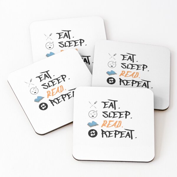 Item preview, Eat Sleep Read Repeat designed and sold by KoumlisArt.