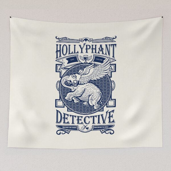 Item preview, Hollyphant Detective - blue designed and sold by Milmino.