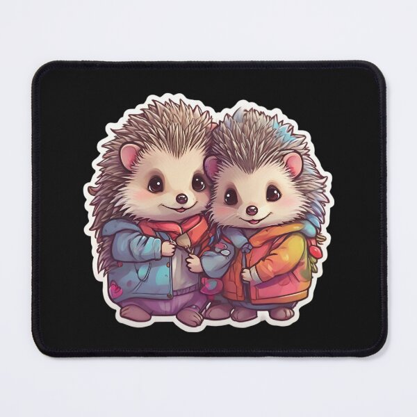 Item preview, Cute hedgehog falling in love, couple, hedgehog valentine love, hedgehog lover designed and sold by LiliMimiCraftfy.