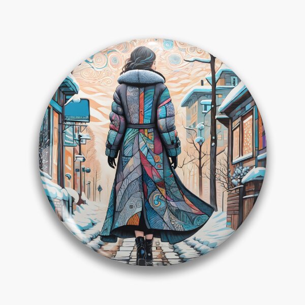 Item preview, Winter. A girl walking down designed and sold by Ekalininart.