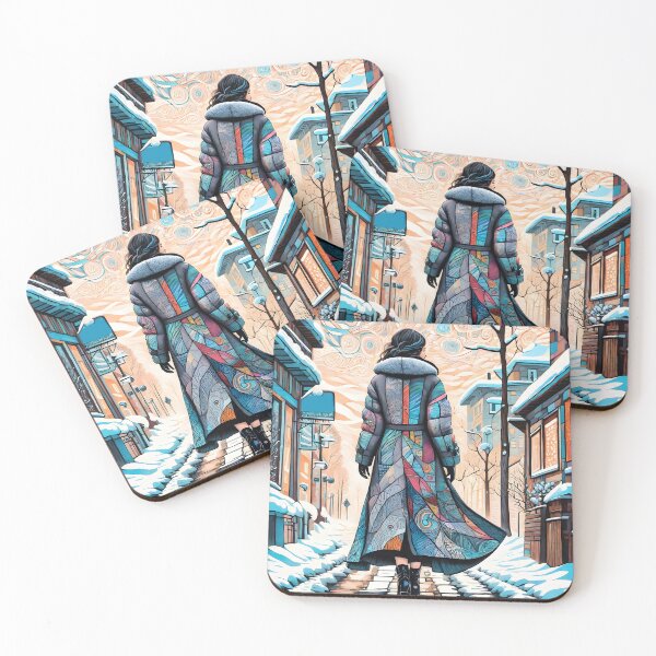 Item preview, Winter. A girl walking down designed and sold by Ekalininart.