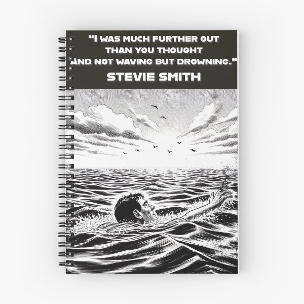 Item preview, Stevie Smith: "Not waving, but drowning" designed and sold by hip-indie-art.
