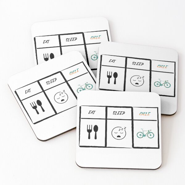 Item preview, Eat Sleep Cycle designed and sold by KoumlisArt.
