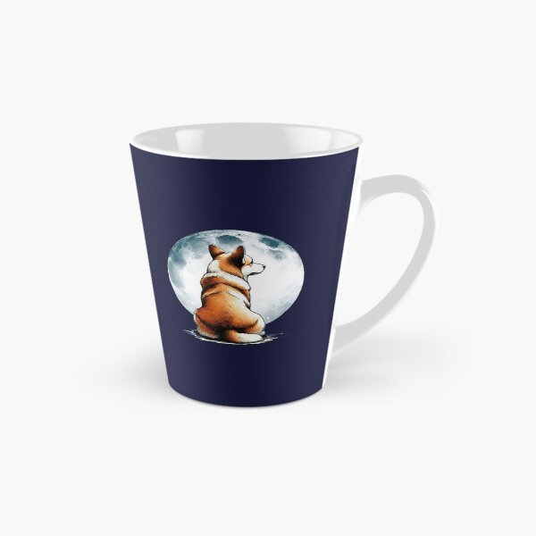 Item preview, Corgi lovers, corgi sit under fullmoon, animals lovers, dogs lovers, corgi mom, corgi dad designed and sold by Collagedream.