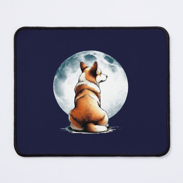 Item preview, Corgi lovers, corgi sit under fullmoon, animals lovers, dogs lovers, corgi mom, corgi dad designed and sold by Collagedream.