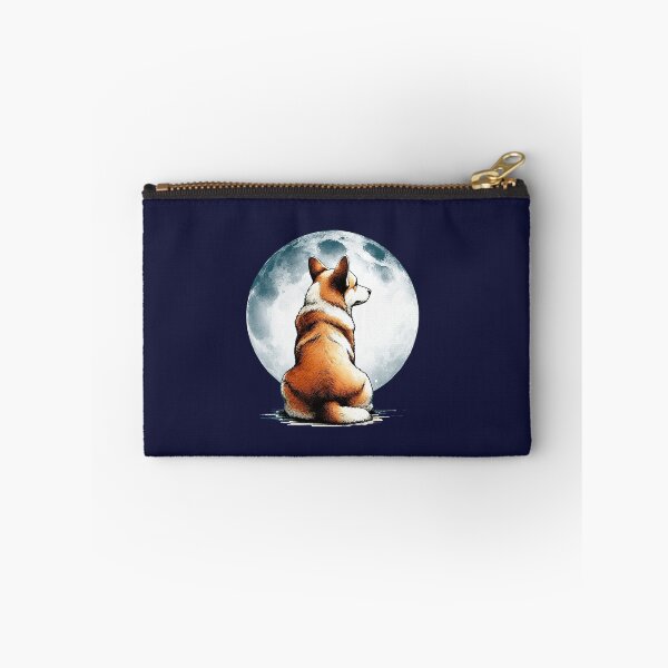 Item preview, Corgi lovers, corgi sit under fullmoon, animals lovers, dogs lovers, corgi mom, corgi dad designed and sold by Collagedream.