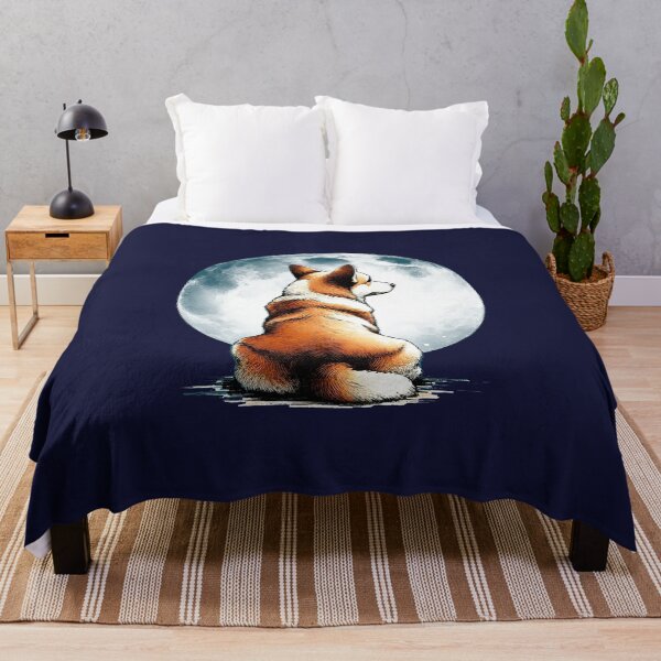 Item preview, Corgi lovers, corgi sit under fullmoon, animals lovers, dogs lovers, corgi mom, corgi dad designed and sold by Collagedream.