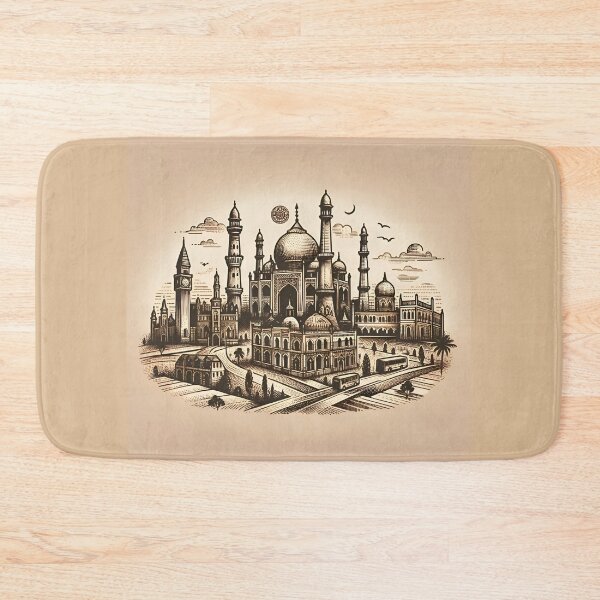 Item preview, "Timeless Treasures: Vintage Illustrations of Local Landmarks" designed and sold by APARTAI EU.