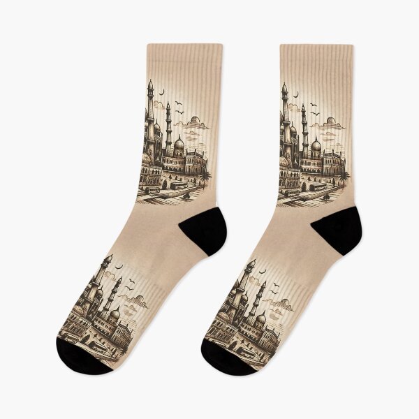 Item preview, "Timeless Treasures: Vintage Illustrations of Local Landmarks" designed and sold by APARTAI EU.