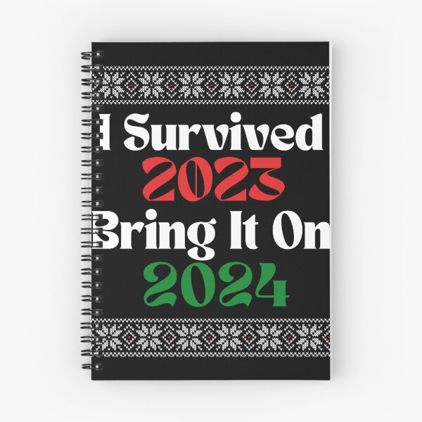 Item preview, I survived 2023. Bring it on, 2024 Ugly christmas sweater designed and sold by Smix Pixels.