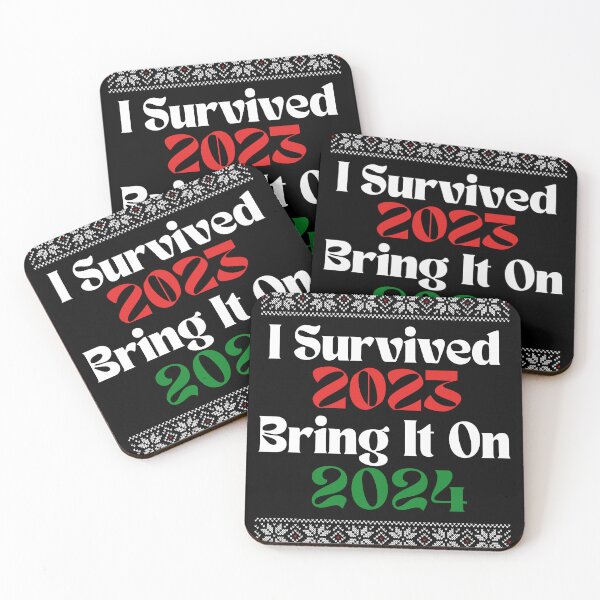 Item preview, I survived 2023. Bring it on, 2024 Ugly christmas sweater designed and sold by Smix Pixels.