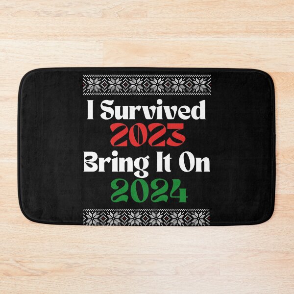 Item preview, I survived 2023. Bring it on, 2024 Ugly christmas sweater designed and sold by Smix Pixels.