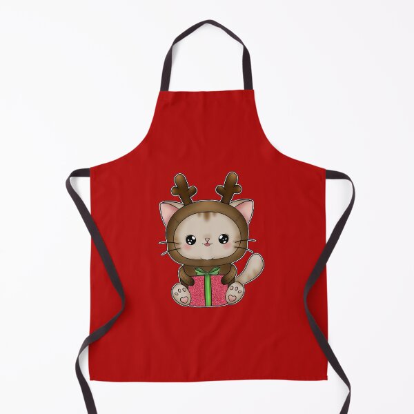 Item preview, rudolph christmas kitty kiatto designed and sold by Drawersofdraw.