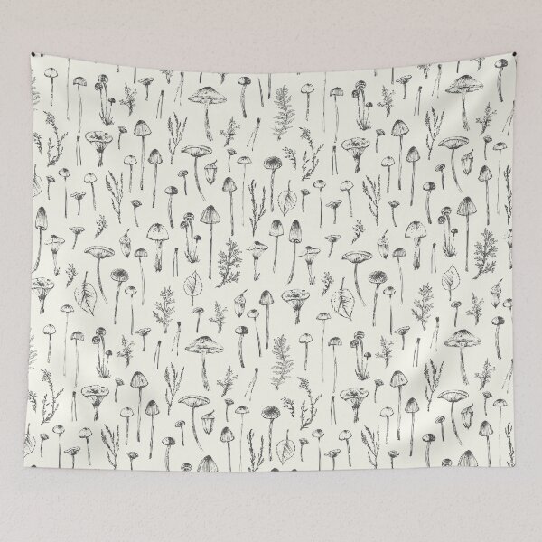 Item preview, Wild mushroom seamless pattern designed and sold by bokasin.