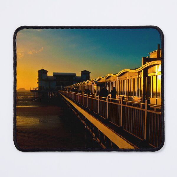 Item preview, Weston Super Mares Grand Pier at sunset designed and sold by hawkie.