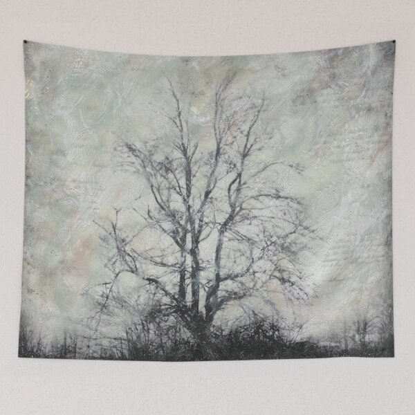 Item preview, Steadfast bare tree encaustic painting designed and sold by michelle vandyk.