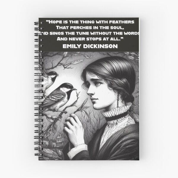 Item preview, Emily Dickinson: "Hope is the thing with feathers ..." designed and sold by hip-indie-art.