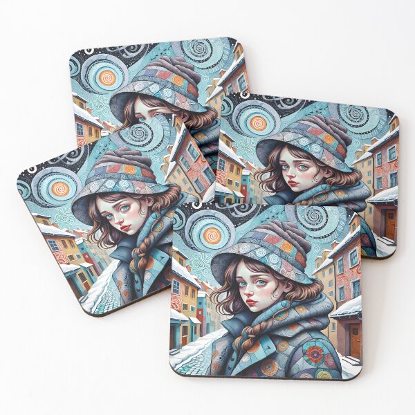 Item preview, Winter. Girl in winter hat designed and sold by Ekalininart.