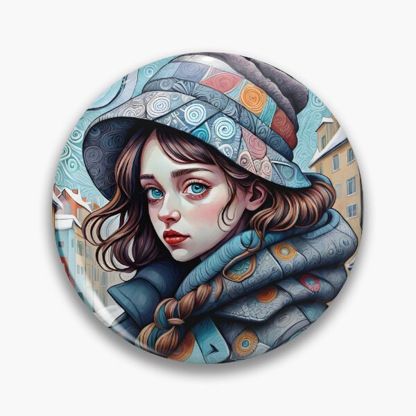 Item preview, Winter. Girl in winter hat designed and sold by Ekalininart.