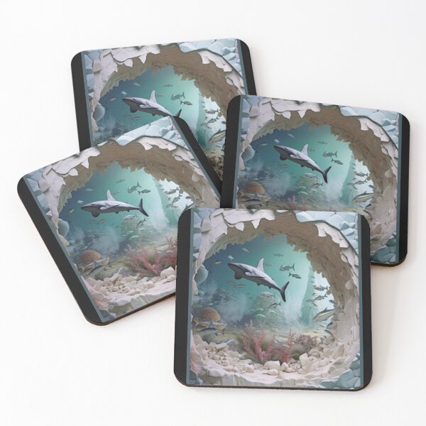 Item preview, 3D Art Shark Deep Ocean  designed and sold by MINOSDESIGN.