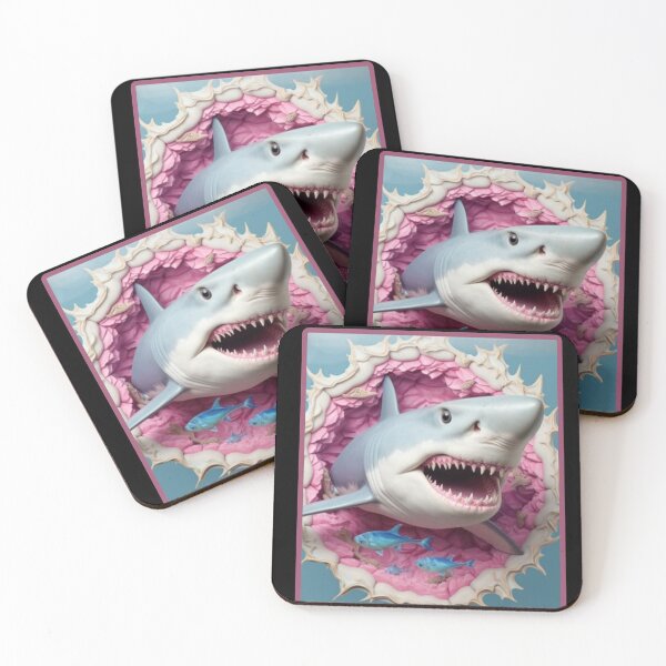 Item preview, 3D Art White Shark Inmersion designed and sold by MINOSDESIGN.