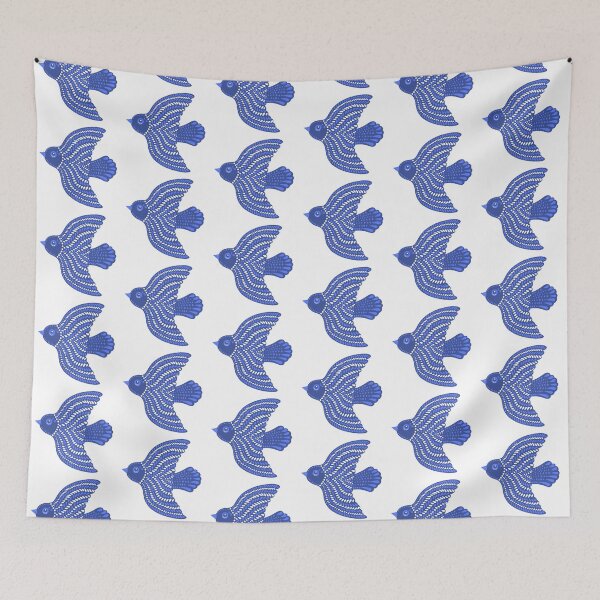 Item preview, Blue Christmas bird designed and sold by lex-sky.