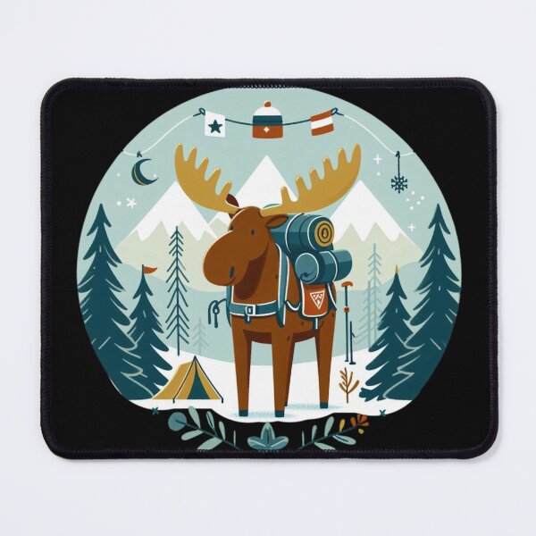 Item preview, Funny Moose Hiker designed and sold by Azrora.