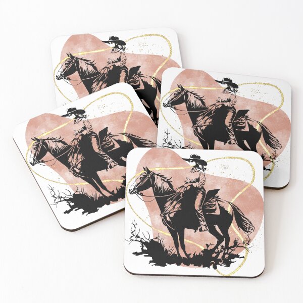Item preview, Cowgirl on Peach and Glitter designed and sold by jmggraphics.