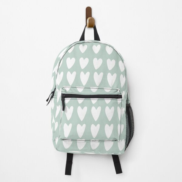 Item preview, CUTE BOHO HEART PATTERN PASTEL GREEN designed and sold by blomastudios.
