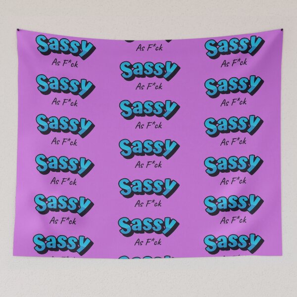 Item preview, Light Blue SASSY AF Logo designed and sold by GenXaf.