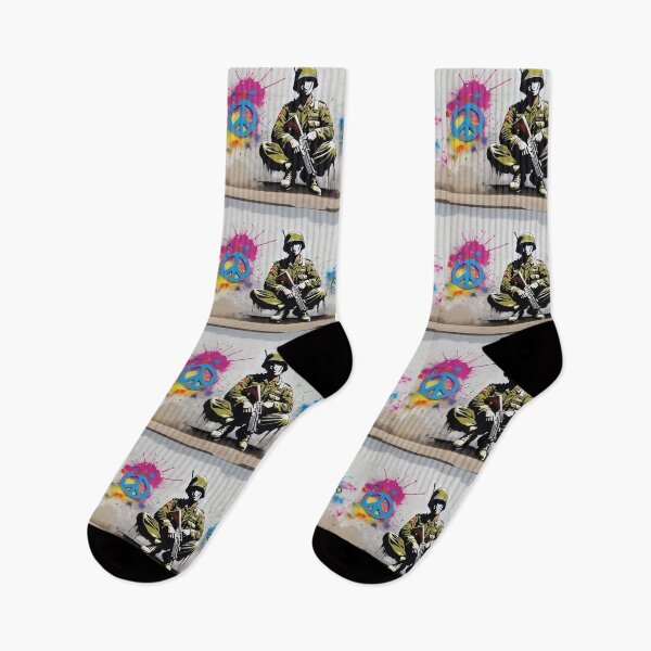 Item preview, Banksy's Street Art Revolution solider army peace designed and sold by martin max.