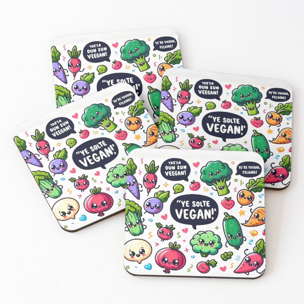 Item preview, "Veggie Tales: Playful and Witty Vegan Quotes" designed and sold by APARTAI EU.