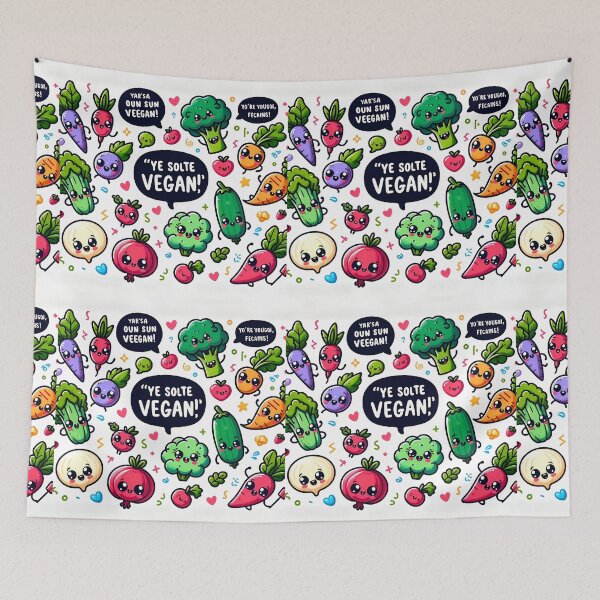 Item preview, "Veggie Tales: Playful and Witty Vegan Quotes" designed and sold by APARTAI EU.