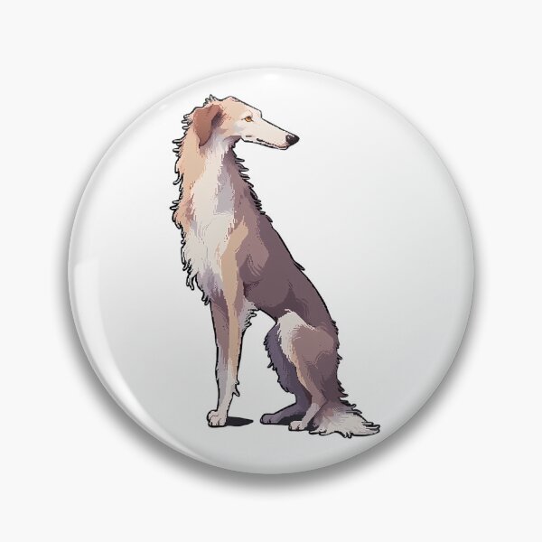 Item preview, Sitting Borzoi dog - Pixel art designed and sold by octoboobs.