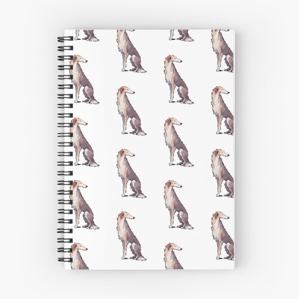Item preview, Sitting Borzoi dog - Pixel art designed and sold by octoboobs.