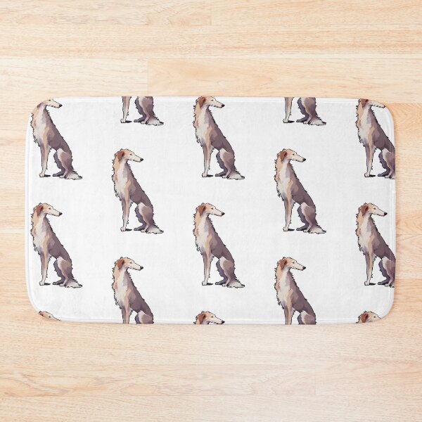 Item preview, Sitting Borzoi dog - Pixel art designed and sold by octoboobs.