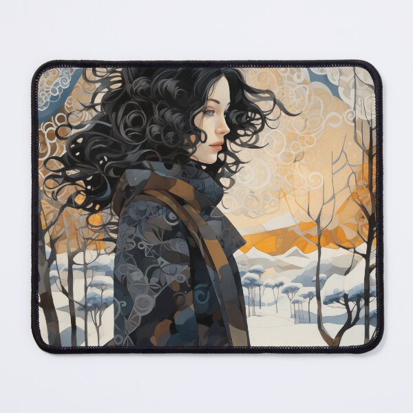 Item preview, Winter landscape. Girl designed and sold by Ekalininart.