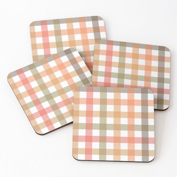 Item preview, Gingham Pattern - Seamless Check Print - Multicolor Vichy - Brown and Orange designed and sold by AinigrivDoll.